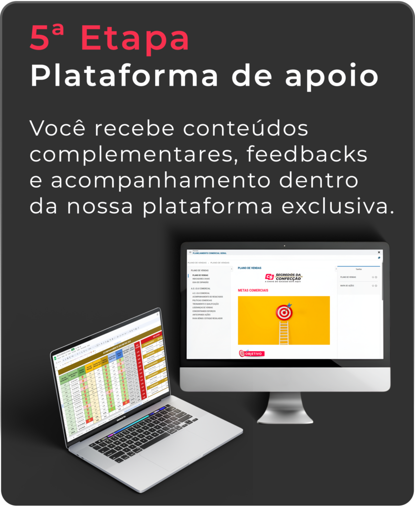 Plataforma de apoio para Confecção
